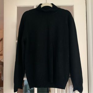 Unisex Black Turtleneck